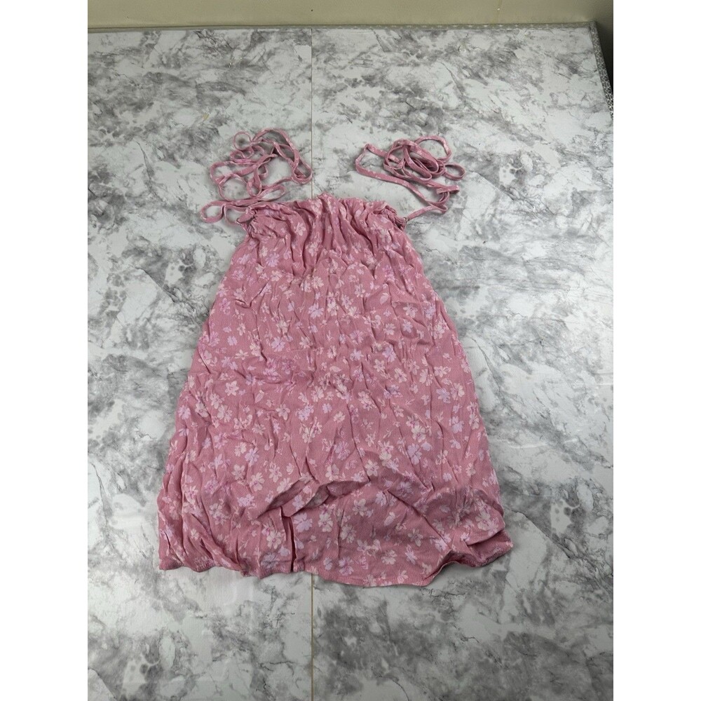 Sundays Boutique Pink Backless Strappy Mini Dress Women’s M”